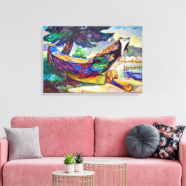 Lienzo Canoa de guerra india | Emily Carr |