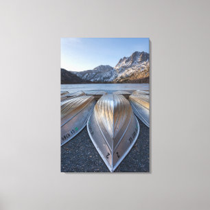 Lienzo Canoa en el lago