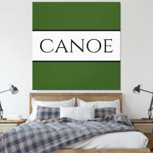 Lienzo CANOE Wide Forest Green White Summer Strips