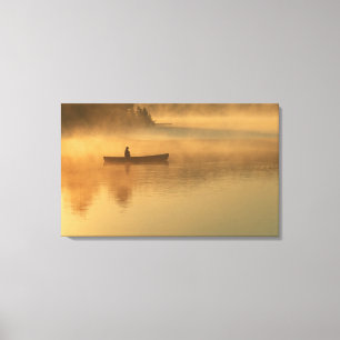 Lienzo canoista, Parque Algonguin, Ontario, Canadá.