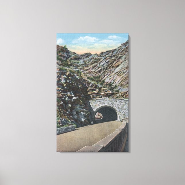 Lienzo Cañón de agua transparente, Colorado (Anverso)