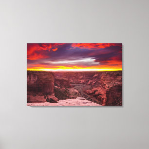 Lienzo Cañón de Chelly, puesta de sol, Arizona