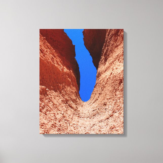 Lienzo Cañón del Mojave: cielo vertical del desierto (Anverso)