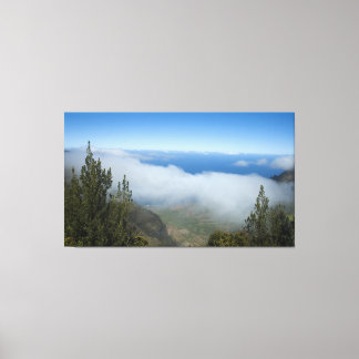 Lienzo Cañón Waimea sobre las nubes, Kaua‘i Hawaii