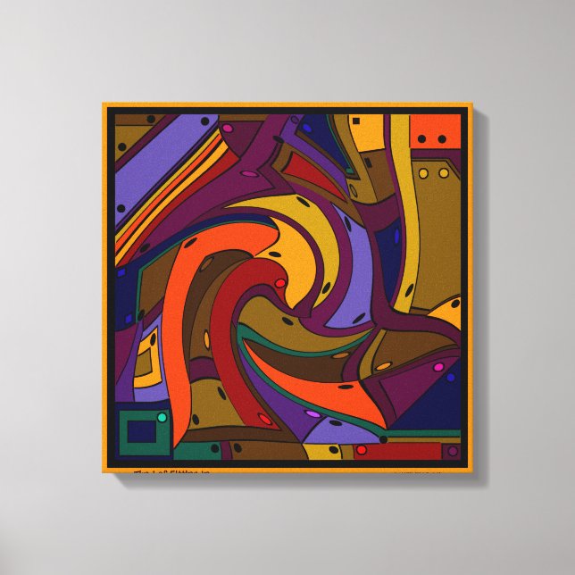 Lienzo Cansado de entrar - Acabo de ser yo (Anverso)