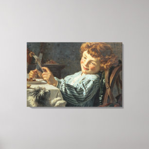 Lienzo Cante para su cena