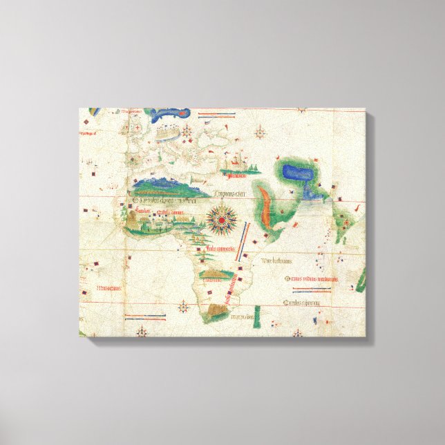 Lienzo Cantino Planisphere | 1502 (Anverso)
