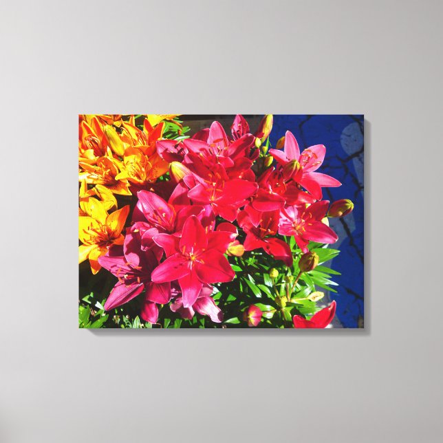 Lienzo Canto de flores Red Lily (Anverso)