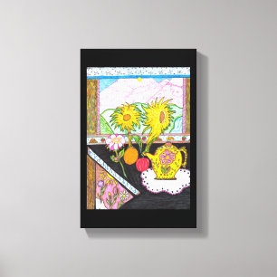 Lienzo Canto de girasol