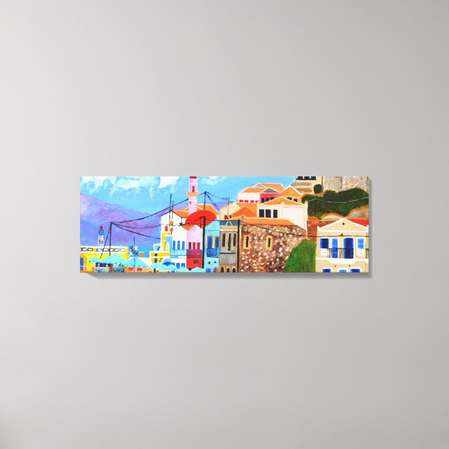 Lienzo Canto de la costa griega (Anverso)