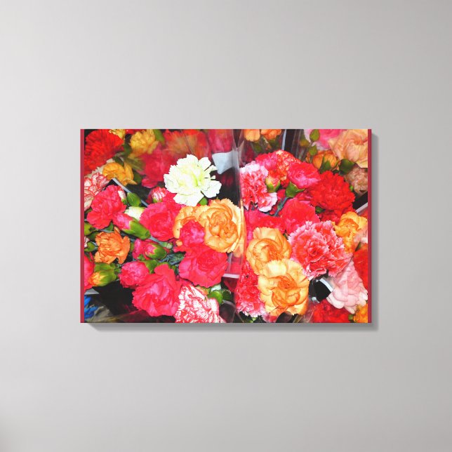 Lienzo Canto de mezcla de flor de canal (Anverso)