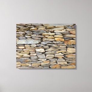 Lienzo Canto de pared de piedra