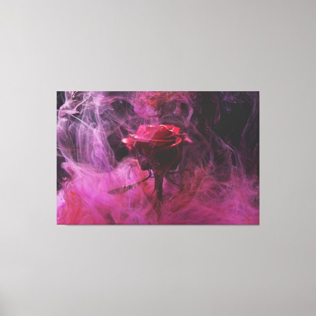 Lienzo Canto de pared de Rosa de humo (Anverso)