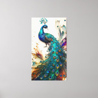 Lienzo Canto de pavo real