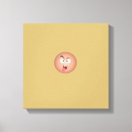 Lienzo Canto envuelto de cara loca