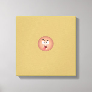 Lienzo Canto envuelto de cara loca