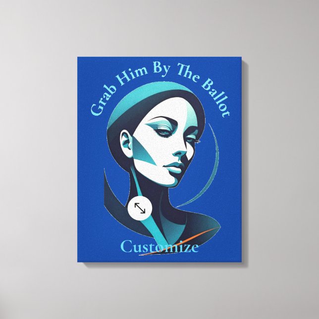 Lienzo Canto Kamala Lady 2024 Papeleta Thunder_Cove (Anverso)