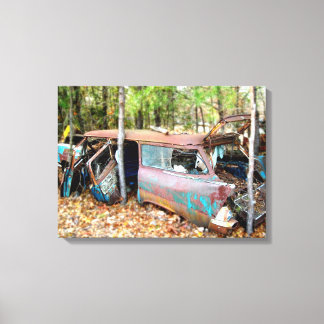 Lienzo Canvas 1957 Chevy Nomad Nostalgia Junkyard Art