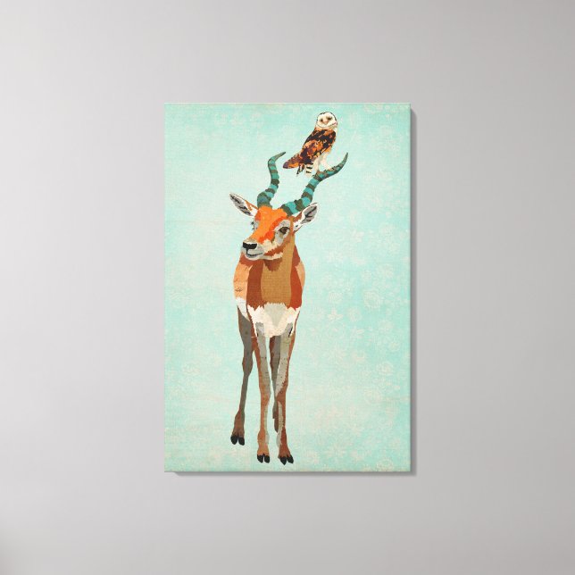 Lienzo Canvas Antelope y Owl (Anverso)