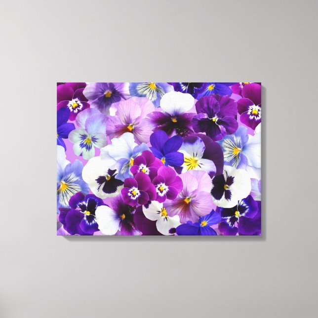 Lienzo Canvas Art-Pansies (Anverso)