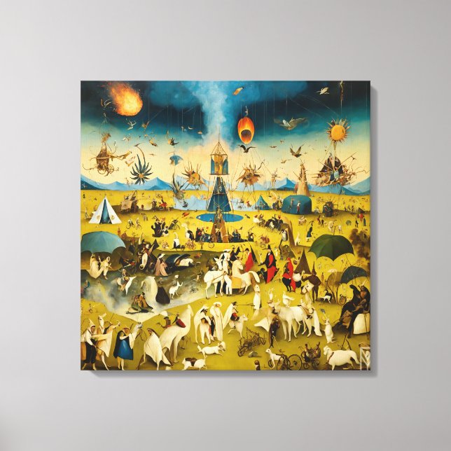 Lienzo Canvas Bosch and the Fury of Burning Man (Anverso)