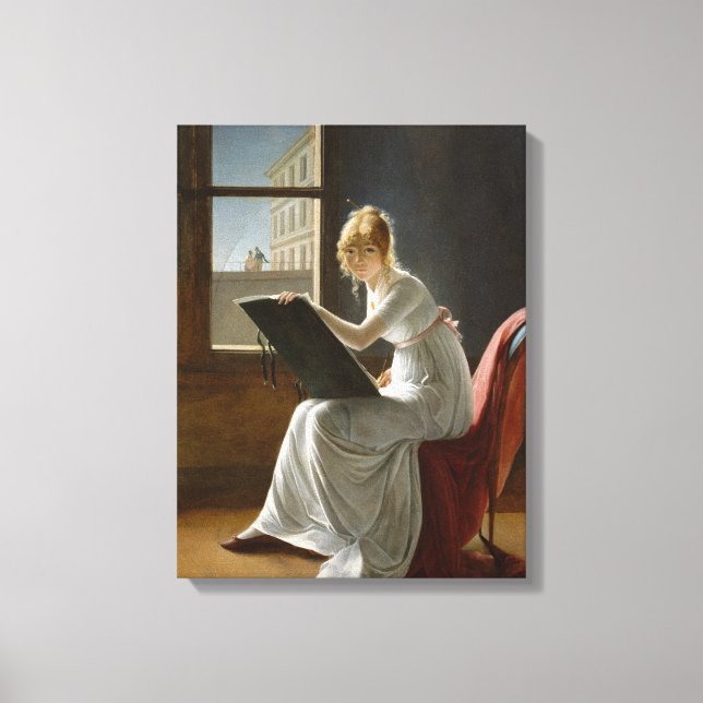 Lienzo Canvas Charlotte du Val d'Ognes Marie Villers (Anverso)