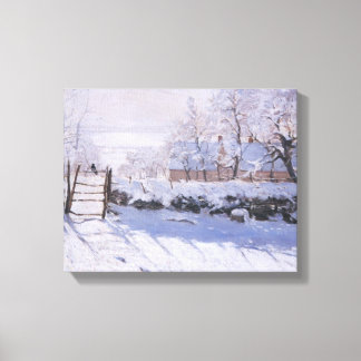 Lienzo Canvas Claude Monet El Paisaje De Invierno Magpie