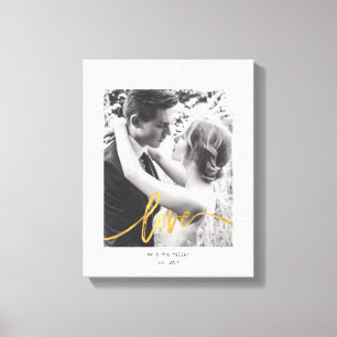 Lienzo Canvas de amor con guiones