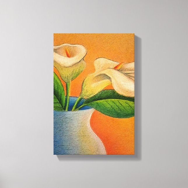 Lienzo Canvas de Calla Lilies (Anverso)