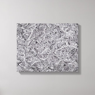 Lienzo Canvas de graffiti de Sharpie