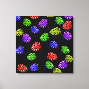 Lienzo Canvas de hojas tropicales