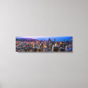 Lienzo Canvas de línea aérea de Chicago Downtown Aerial V