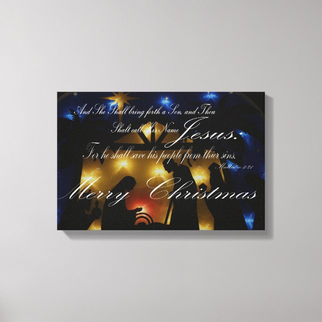 Lienzo Canvas de navidades (Anverso)