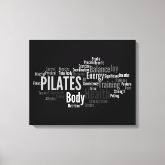 Lienzo Canvas de palabras PILATES