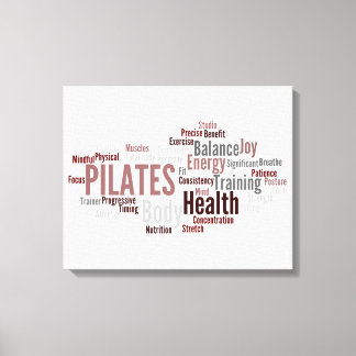 Lienzo Canvas de palabras PILATES