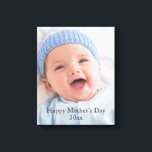 Lienzo Canvas de pared de fotos del Día de la Madre<br><div class="desc">Elige tu propia foto personal para este lienzo. Este lienzo se ve fabuloso cuando está hecho. Es hermoso. Regalo del Día de la Madre.</div>