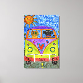 Lienzo Canvas de perro y gato 24"x 36"