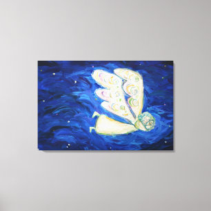 Lienzo Canvas de pintura voladora Angel & Baby (Grande)