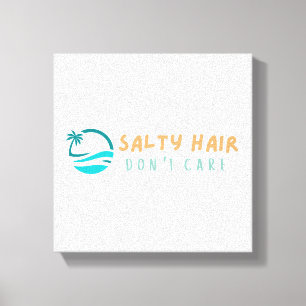 Lienzo Canvas de playa Imprimir cabello de salado no impo