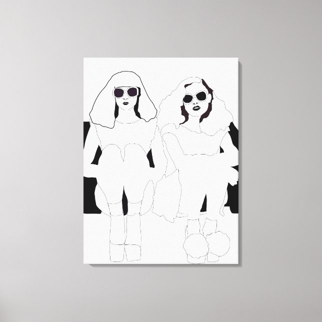 Lienzo Canvas de 'Sitting Around' (Anverso)