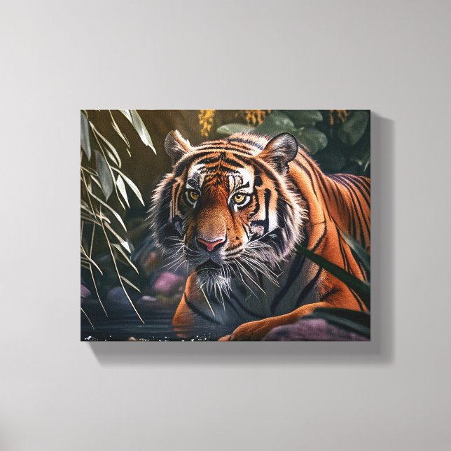 Lienzo Canvas de tigres - Jungla (Anverso)