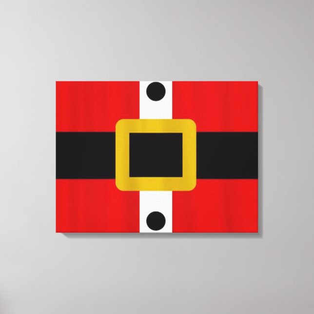 Lienzo Canvas de traje/envuelto de Santa (Anverso)