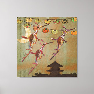 Lienzo Canvas de travesía por luna de los dragones marino
