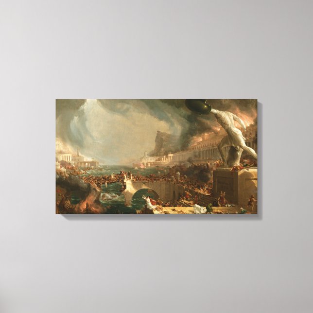 Lienzo Canvas El curso de la destrucción imperial Cole T. (Anverso)