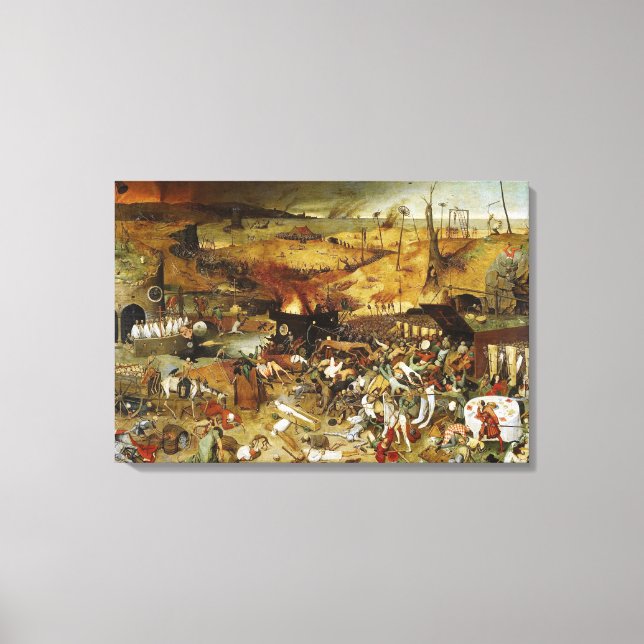 Lienzo Canvas El triunfo de la muerte Pieter Brueghel (Anverso)