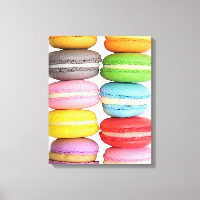 Lienzo Canvas envueltas de macarons (Anverso)