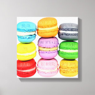 Lienzo Canvas envueltas de macarons
