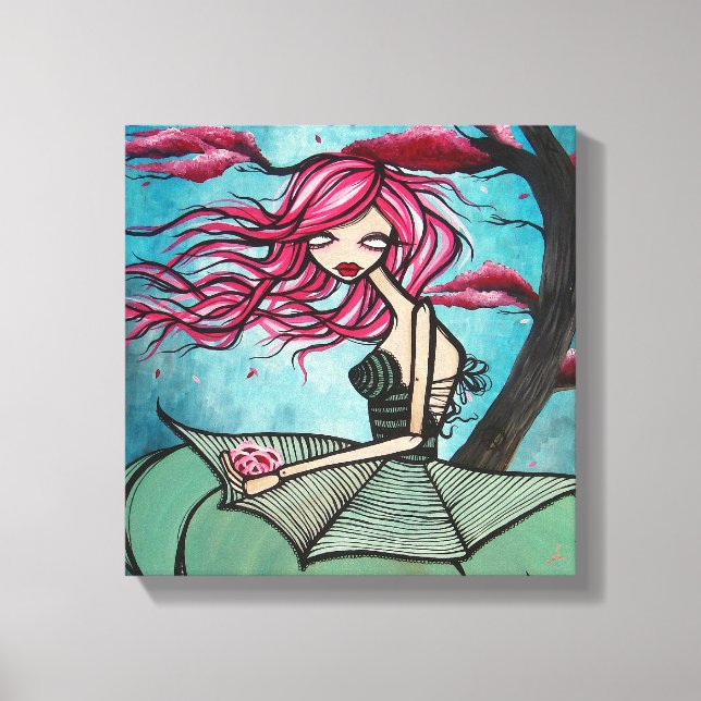 Lienzo Canvas envueltas "Lullaby of Birdland", 12 "x12" (Anverso)