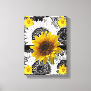 Lienzo Canvas estiradas imprimen girasol en el día de la