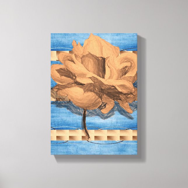 Lienzo Canvas estiradas imprimen la floral del día de la  (Anverso)